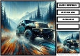 Birthday Male Car Offroad Quick Card 4