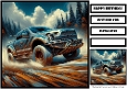 Birthday Male Car Offroad Quick Card 10
