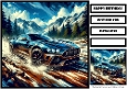 Birthday Male Car Offroad Quick Card 11