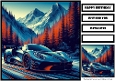 Birthday Male Car Offroad Quick Card 13