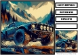 Birthday Male Car Offroad Quick Card 17