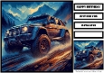 Birthday Male Car Offroad Quick Card 24