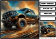 Birthday Male Car Offroad Quick Card 26