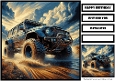 Birthday Male Car Offroad Quick Card 27