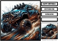 Birthday Male Car Offroad Quick Card 28