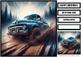 Birthday Male Car Offroad Quick Card 32