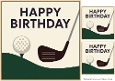 Golfing Birthday Wishes Quick Card 1