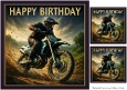 Dirt Bike Birthday Quick Card 1