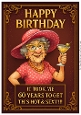 Funny Female Birthday Card A4 – 60th