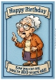 Funny Female Birthday Card A4 - 100th
