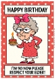 Funny Female Birthday Card A4 - 90th
