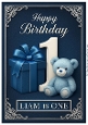 Birthday Age Card A4 – 1 – Baby Boy Liam
