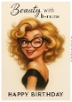 Funny Female Birthday Card A4 4