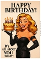 Funny Female Birthday A4 21