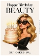 Funny Female Birthday A4 24