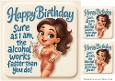 Funny Female Birthday Quick Card 2