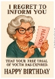 Funny Female Birthday A4 33