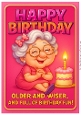 DD FUNNY FEMALE BIRTHDAY A4 9
