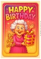 DD FUNNY FEMALE BIRTHDAY A4 10