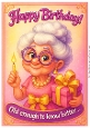 DD FUNNY FEMALE BIRTHDAY A4 12