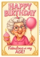 DD FUNNY FEMALE BIRTHDAY A4 14