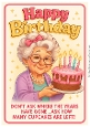 DD FUNNY FEMALE BIRTHDAY A4 16