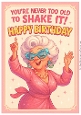 DD FUNNY FEMALE BIRTHDAY A4 25