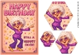DD FUNNY FEMALE BIRTHDAY HEXAGON PYRAMID 23