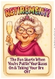 DD FUNNY FEMALE RETIREMENT A4 4
