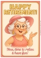 DD FUNNY FEMALE RETIREMENT A4 6