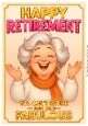 DD FUNNY FEMALE RETIREMENT A4 7