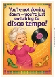 DD DISCO FUNNY FEMALE BIRTHDAY A4 2