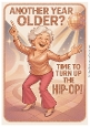 DD DISCO FUNNY FEMALE BIRTHDAY A4 6