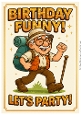 DD FUNNY MALE BIRTHDAY A4 21