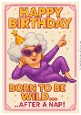 DD DISCO FUNNY FEMALE BIRTHDAY A4 12