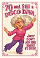 DD DISCO FUNNY FEMALE BIRTHDAY A4 16