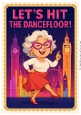 DD DISCO FUNNY FEMALE BIRTHDAY A4 24