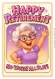 DD FUNNY FEMALE RETIREMENT A4 19