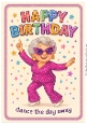DD DISCO FUNNY FEMALE BIRTHDAY A4 26