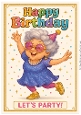 DD DISCO FUNNY FEMALE BIRTHDAY A4 27