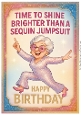 DD DISCO FUNNY FEMALE BIRTHDAY A4 28