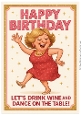 DD DISCO FUNNY FEMALE BIRTHDAY A4 32