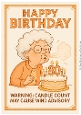 DD FUNNY FEMALE BIRTHDAY 80TH A4 6