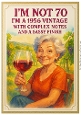 DD FUNNY FEMALE BIRTHDAY 70TH A4 2