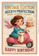 DD FUNNY FEMALE BIRTHDAY 50TH A4 3