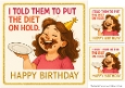 DD FUNNY FEMALE BIRTHDAY QUICK CARD 12