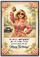 DD GOLDEN FEMALE BIRTHDAY A4 12