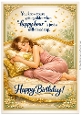 DD GOLDEN FEMALE BIRTHDAY A4 16