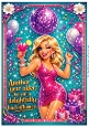 DD GOLDEN FEMALE BIRTHDAY A4 33
