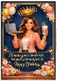 DD GOLDEN FEMALE BIRTHDAY A4 34